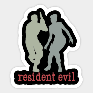 Resident Evil - Chris and Jill Sticker